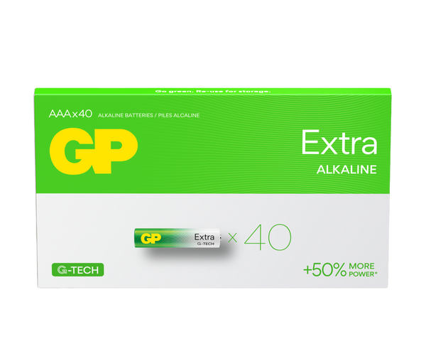 GP Extra Alkaline AAA Batteries