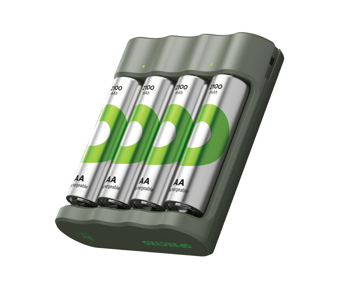 GP Recyko B441 USB Charger with AA Rechargeable Batteries 2100 mAh