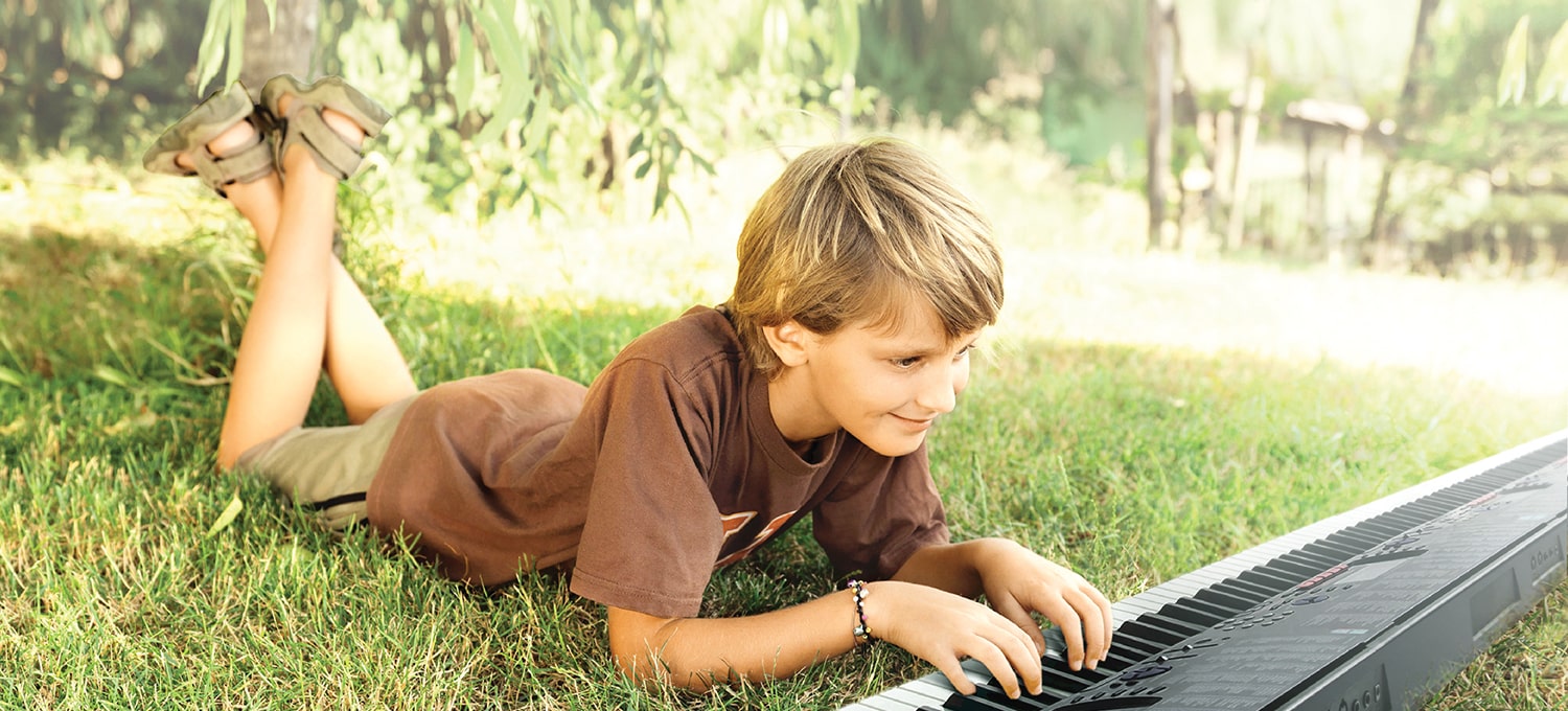 ultra plus alkaline - a kid playing the piano