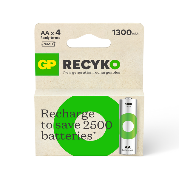 GP ReCyko 1300mAh AA 2s