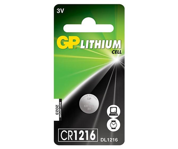 Bateri Syiling Litium GP CR1216