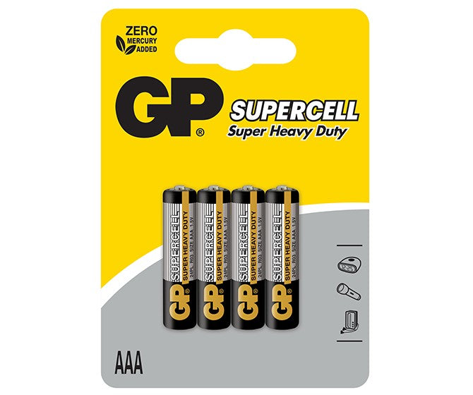 Carbon Zinc AAA Batteries | Single-Use Batteries | Power Saving | GP ...