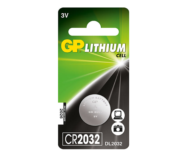 Bateri Syiling Litium GP CR2032