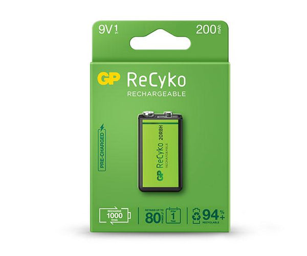 Bateri GP ReCyko 200mAh 9V (1 battery pack)