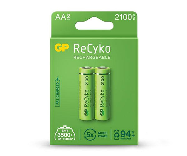 Bateri GP ReCyko 2100mAh AA (2 battery pack)