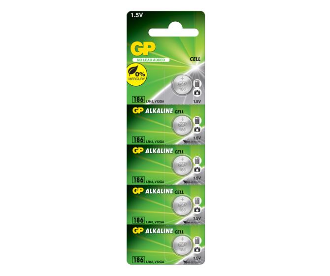 Alkaline Button Cell 186F/LR43 | Mercury Free | GP Batteries HK | GP ...