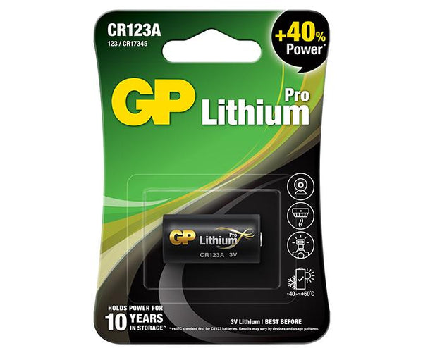 Bateri Litium GP Pro CR123A